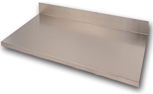 Bonussi Tagliere Spianatoia per Alimenti Professionale con Alzatina 80x50 AISI 304