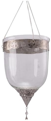 Windlicht Hängewindlicht Kerzenhalter iRide Glas und Metall 23,5cm