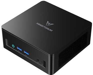 MINIS FORUM Mini PC UM690L Slim, AMD Ryzen 9 6900HX 8-Core-Prozessor bis zu 4,9 GHz, AMD Radeon 680M, 32 GB LPDDR5(On Board) / 1 TB SSD, HDMI/USB4/DP Anschlüsse, USB 3.2 x 2, WiFi 6E, BT5.2
