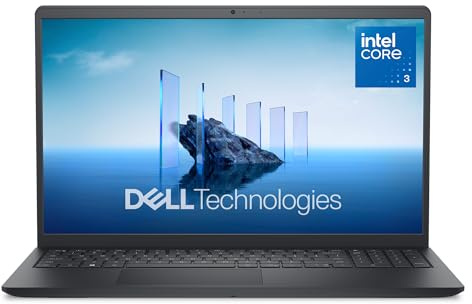 Dell 15 Laptop DC15250 15.6 FHD (1920 x 1080) 120 Hz, Intel Core 3 100U Processor, Intel UHD Graphics, 8GB RAM, 512GB SSD, Windows 11 Home, UK Keyboard - Carbon Black