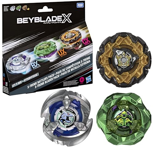 Hasbro Beyblade X, Set da Combattimento X-Treme, Contiene 3 trottole da Combattimento Beyblade X di Takara Tomy, Giocattoli, dagli 8 Anni in su