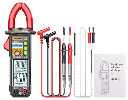 KMGUZRRWD PN102+ Multimeter Energiemessgerät Test 600A Hochstromzange Home Control Auto-Range-Anzeige Messwerkzeug(50R)