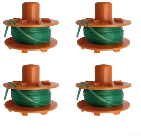 Carretes de alta resistencia para cortacésped y cuerdas de césped, paquete de 4 compatibles con 05367 20 para un rendimiento óptimo