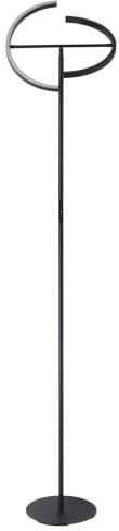 EGLO LED Stehlampe Castelpoto, Lampe Wohnzimmer touch dimmbar | schwenkbare Standleuchte, Leselampe aus Stahl in Schwarz, warmweiß, 180 cm