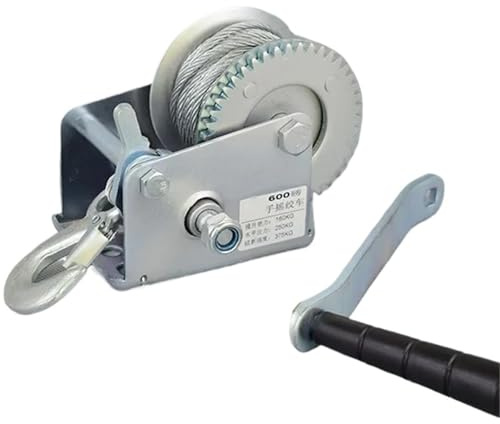 Treuil manuel pour usage domestique autobloquant - Extracteur de câble - Capacité de 725,7 kg - Idéal pour les remorques de bateau - Outil de levage robuste et fiable
