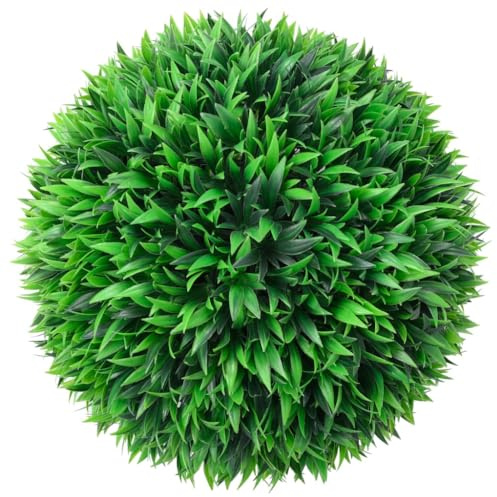 Generico Sfere di Bosso Artificiale 2 pz 47 cm,Casa e Giardino,Arredo,Flora Artificiale,Verde,3.45 kg,315475