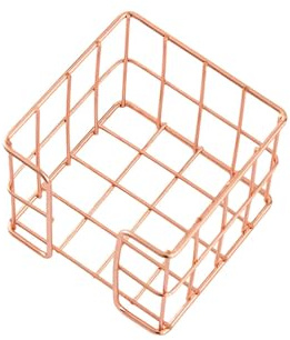 Eisen Notizhalter, 27 x 95 x 80 mm, Metall Notiz Aufbewahrungsbox, Notizblock Block, Notizblöcke Box für Schreibtisch Organisation, Notizblock für Schreibtisch