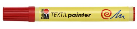 Marabu Textil Stylo Peintre Pointe 2-4 mm Rouge Cerise 031
