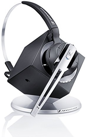 Sennheiser OfficeRunner Convertible Wireless Office Headset with Microphone - DECT 6.0 (Classic Silver)