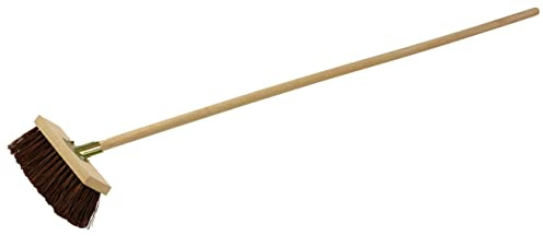 KS TOOLS 146.2031 - Palmyra Fibre Valance Broom - Wooden Handle Broom - 320 mm