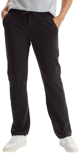 Hanes Women's French Terry Pant, Black, Large