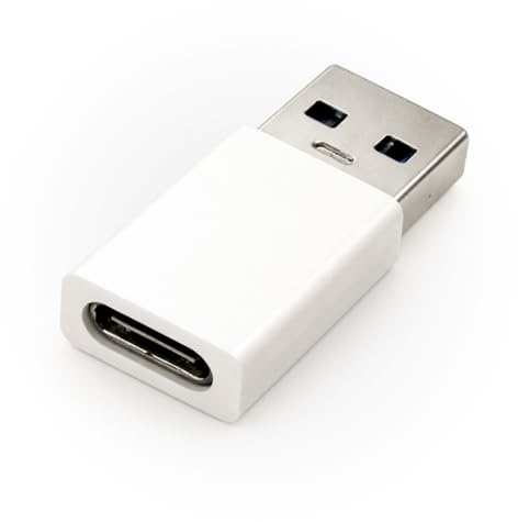 Waytex Adaptador USB A 3.0 a USB C 3.1-5Gbps - Convertidor USB Tipo A Macho a USB Tipo C Hembra - Monobloque Compacto y Resistente para Carga y Transferencia de Alta Velocidad