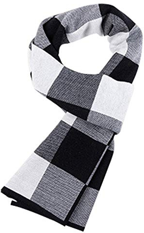 WANYING Winter Herbst Herren Strickschal 6% Wolle Gestrickter Schal Casual Business Gentleman - 180 * 30 cm Gestreift