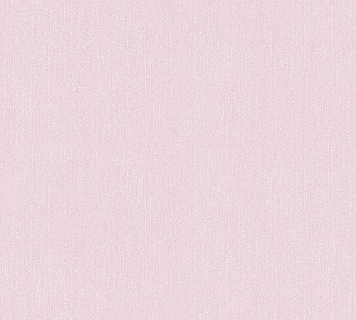 A.S. Création Vliestapete Flavour Tapete Uni 10,05 m x 0,53 m rosa Made in Germany 366885 36688-5