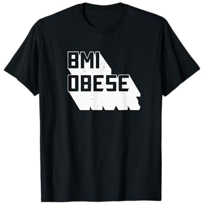 BMI Obese Funny Fitness Influencer Retro Exercise T-Shirt