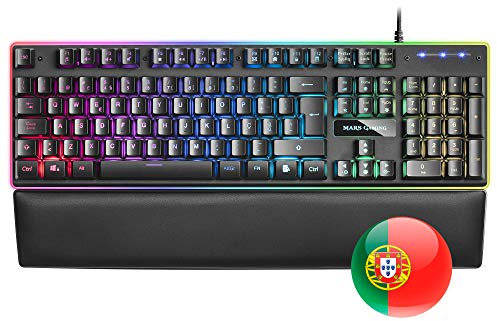 Mars Gaming MKMINIPRO, Clavier mécanique Ultra-Compact 60%, commutateurs mécaniques Hot-Swappable, éclairage RGB Chrome, Clavier Gaming Antighosting, Multiplateforme, Switch Silencieux, US, Noir