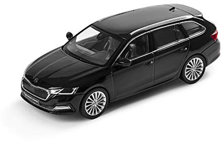 Skoda 5E7099300F9R modellbil Octavia 4 (NX) kombimodell skala 1:43 miniatyr svart