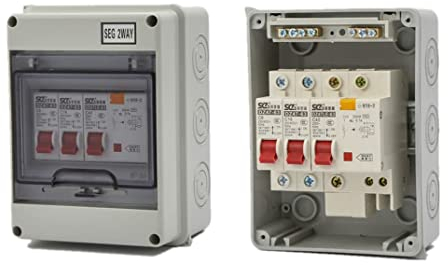 Consumer Unit, Mini 2 Way Leakage Circuit Breaker Circuit Breaker Panel Circuit Breaker Consumer Unit Box Board Rcd Consumer Unit Waterproof Consumer Unit Garage Consumer Unit Rcd Box