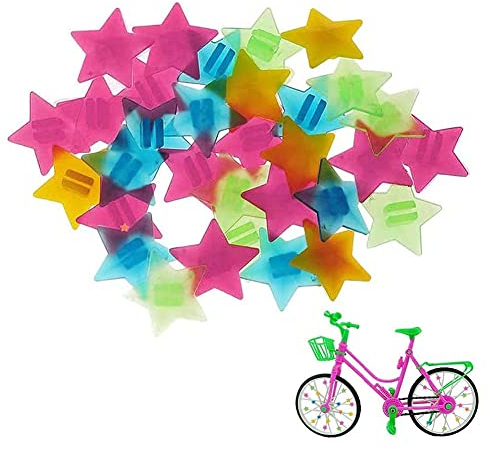 Kinderfahrrad Zubehör Speichenklicker Bunte Dekorationen Fahrrad Rad Speichen Perlen Kunststoff Clip Dekorationen Benutzt für Jungen Mädchen als Dekorationen