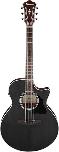 Ibanez AE140-WKH Weathered Black Open Pore Westerngitarre