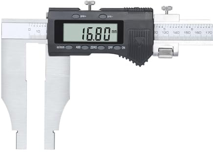 DXDRT Calibre Digital 500mm/20 de Mandíbula Larga,Pie de Rey Digital de Acero Inoxidable con Pantalla LCD,Profesional Electrónico Vernier Caliper para Mediciones Externas y Internas