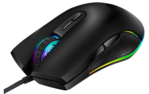 Homoyoyo Type-c Gaming Mouse Keys Rgb Optical Lightweight Wired Usb Mouse for Pc Laptop Gamer Computer