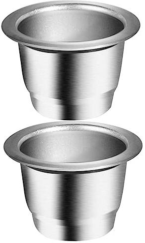 jojofuny 2pièces Égouttoir à Café Acier Inoxydable Filtre à Café Portable Passoire Résistante à Usure Tasse à Filtre Domestique Égouttoir Compact Pratique