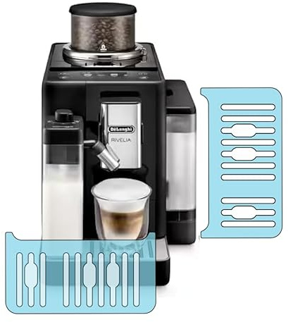 3 x Schutzfolie für Tropfblech DeLonghi Rivelia EXAM 440.55, 440.35, 441.55 | 420.55 | 422.55 | Transparenter Kratzschuzt für Abtropfblech | Tassenablage