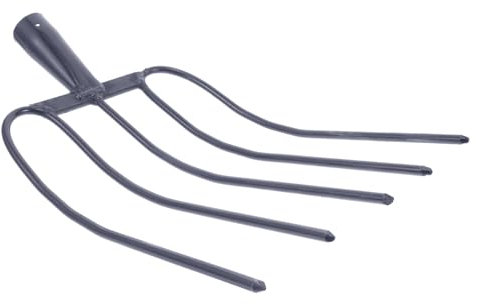 PHENOFICE Horquilla De Mano para Estiércol De Caballo Herramienta Agrícola Horca Multifuncional para Jardinería y Limpieza Rural Fabricada Material Resistente para Manejo De Compost y Desech