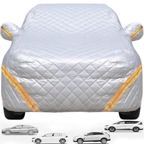 KV-OOGG Hagelschutz-Autoabdeckung für 𝗕𝗠𝗪 3 Series M3 2013, Outdoor mit Baumwollzusatz, sonnenbeständig, komplett personalisierte Autoabdeckung(Silver)
