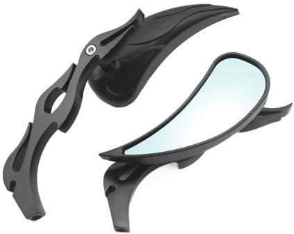 OLMAFD Universal Motorrad Rückspiegel Mit 7/8 Zoll 22mm Lenker Halterung Für Motorrad Rückspiegel Zubehör Fahrradspiegel