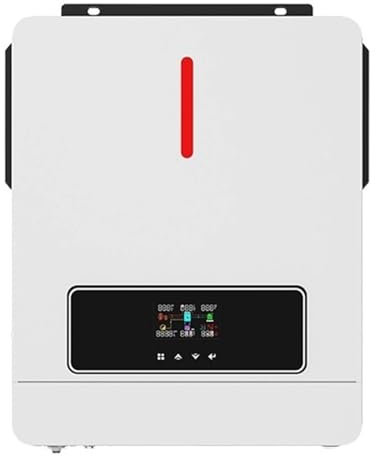Onduleur solaire hybride 6,2 kW 48 V 120 A MPPT à onde sinusoïdale pure 6 200 W Onduleur solaire hybride réseau/hors réseau 420 x 310 x 110 mm