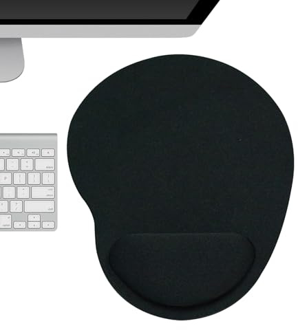 Mäusepad mit Handballenauflage – -Mauspad mit Handgelenkstütze | Ergonomisches Mousepad Wrist Rest | Bequemes Computerzubehör Handgelenkpolster für Damen und Herren, ideal für Büro und