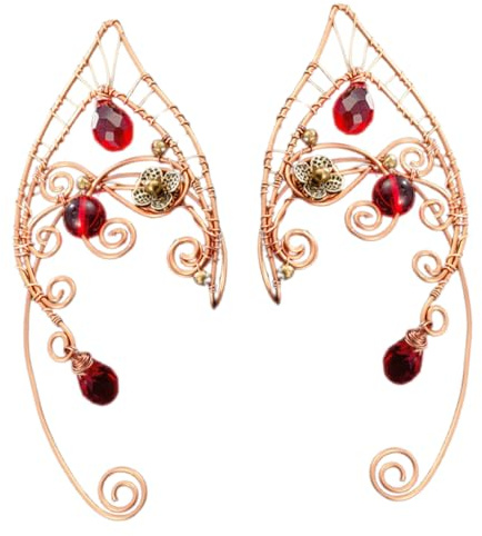 Abaodam Orecchini Polsino Vintage per Orecchini Polsino da Fata senza Realizzati in Rame Confortevoli e Adatti Tutti per Accessori da Donna