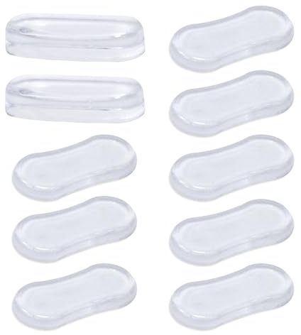 Lot de 10 tampons adhésifs de rechange pour siège de toilette - Transparent