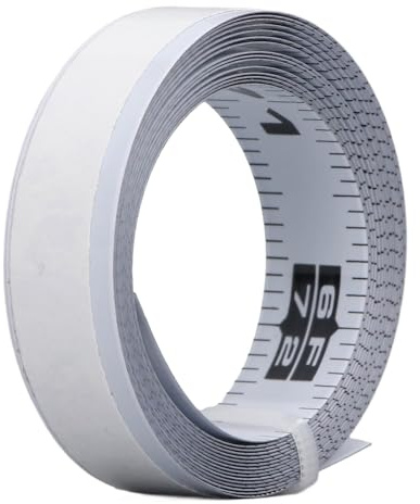 ANKROYU Self Adhesive Tape Measure Left to Right Durable Metal Imperial 72in Accurate Measurement Tool for Workbenches Saw Tables Drafting Tables Carbon Steel 12.5mm Width