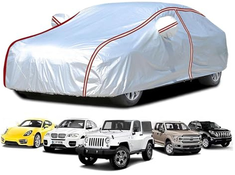 Autoabdeckung für VW VW T4 SWB Autoabdeckung Outdoor, Autoabdeckung Vollgarage für Autoabdeckung Wasserdicht mit seitlichem Reißverschluss für Winter & Sommer