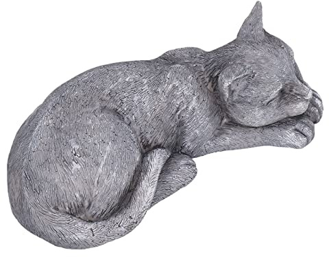HEEPDD Pierre Tombale Commémorative en Pierre d'imitation pour Animaux de Compagnie, Marqueur Funéraire en Résine Résistant aux Intempéries pour Le Souvenir Extérieur du Chat et du Chien (Ornement