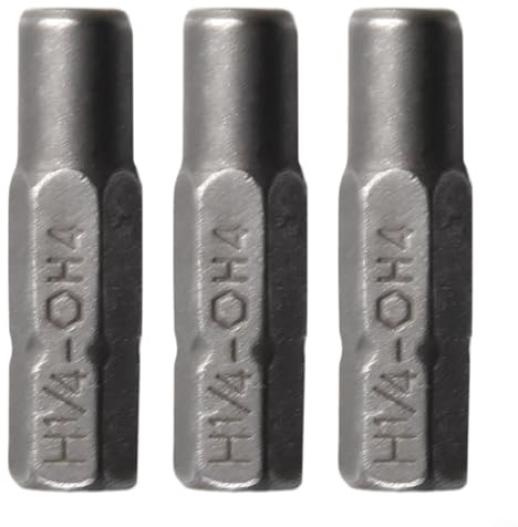 3 adattatori per cacciaviti elettrici, con gambo esagonale a presa da 4 mm, inserto da 1/4 di pollice compatibile con prese a gambo esagonale e uso