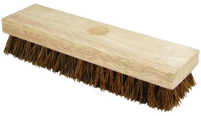 Quickie Scrub Brush, 9-Inch, Heavy Duty Coarse Fibers for Rough Surface, Outdoor Cleaning Brush for Deck/Garage/Pool/Grout/Patio