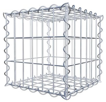 Gabiona | Gavión rectangular | jaula de malla para rellenar con piedra | resistente a la intemperie | con malla de alambre especial | fabricado en Alemania