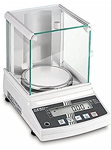 KERN Serie PNJ Kunststoff Präzisionswaage, 620g Wägebereich, 0,001g Ablesbarkeit, 196mm x 293mm x 266mm