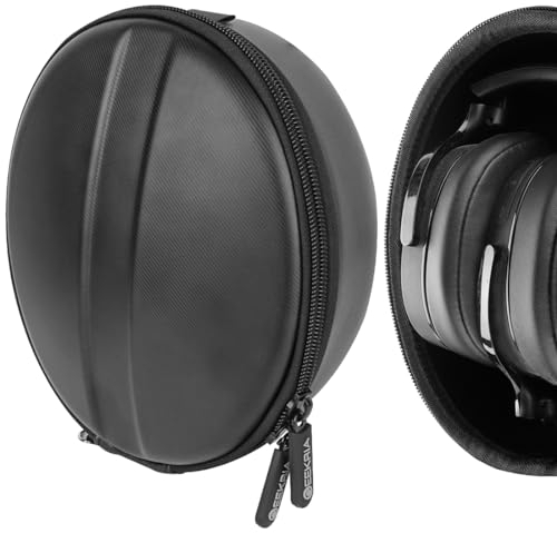 Geekria Shield Headphones Case Compatible with Skullcandy Crusher ANC/Evo/360, Hesh 3, Venue, Replacement Hard Shell Travel Carrying Bag with Cable Storage (Black)