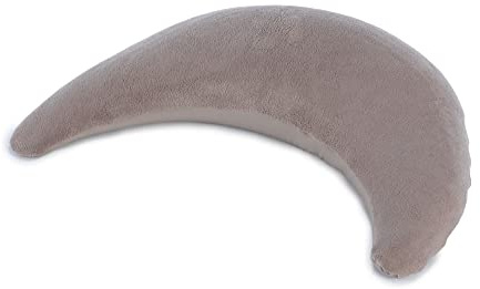 Theraline Plüschmond Kissen Taupe