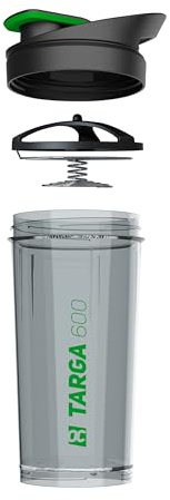 Rockitz Premium Protein Shaker 500ml - erstklassige Mischfunktion mit Infusion Sieb - für super cremige Fitness Eiweiß Shakes, Proteinshake Becher,Schwarz | Grün
