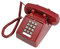 TelPal Telephones Land Line Corded Old School Phone Single Desk Hearing Impaired Telephones for Seniors Old Fashion Phones for Home & Hotel Wired Telefono Antiguo Extra Loud Ring (Red)