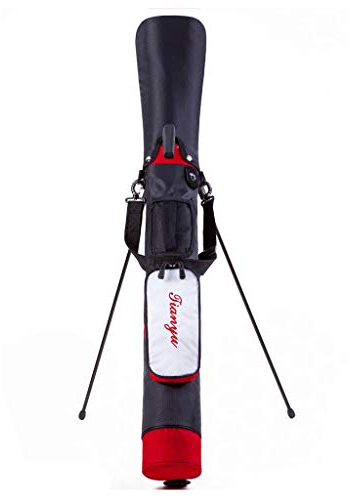 Perfeclan Golf Bag, Tragbare Golfschläger-Tragetasche, wasserdichte, staubdichte Golftasche, Trainingskoffer für die Trainingspraxis, Schwarz