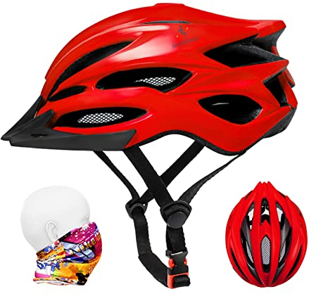 ioutdoor Premium Fahrradhelm, CE CPSC Zertifikat, Radhelm mit Abnehmbarer Sonnenblende und Insektennetz, Superleichter Verstellbarer Fahrradhelm für Fahrradfahren Racing Sports