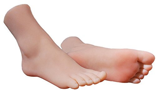 JUYO VONSAN Silikon-Mannequin Fuß Schaufensterpuppe weiblich Beine Mannequin füsse für Schmuck Sandale Schuhsocken-Anzeige Art Skizze 2700