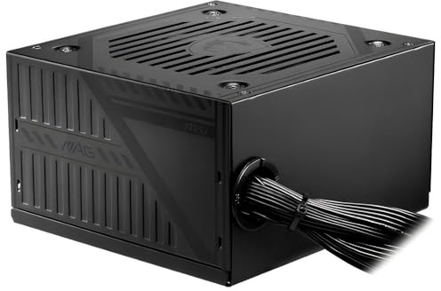 MSI MAG A500DN ATX PC-Netzteil (500 Watt, Nicht-modular, 80 Plus, schwarz)